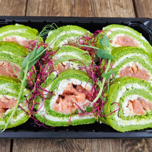 Rolada szpinakowa z łososiem  (9szt)